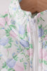 Pink floral ruffle vest