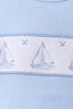 Blue Sailboat Embroidered Skorts Set