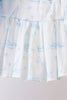 Blue Sailboat Embroidered Skorts Set