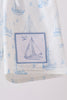 Blue Sailboat Embroidered Swim Trunks