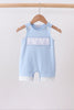 Blue Sailboat Embroidered Jon Jon