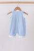 Blue Sailboat Embroidered Jon Jon