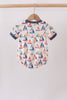 Blue Sailboat Smocked Bubble