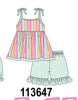 Rainbow Stripe Ruffle Set