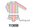 Rainbow Stripe UPF Rashguard Set