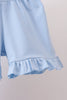 Red Apple Applique Ruffle Shorts Set