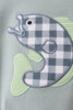 Green Fish Applique Bubble