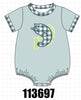 Green Fish Applique Bubble