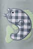 Green Fish Applique Shorts Set