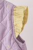 Purple corduroy bow embroidery ruffle vest