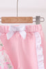 Pink floral jogger set