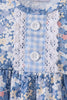 Blue Floral Print Bloomer Set