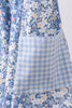 Blue Floral Print Dress