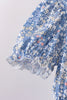 Blue Floral Print Mom Dress