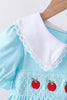 Blue Apple Smocked Lace Dress