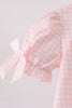 Pink Jack-O-Lantern  Applique Bow Bubble