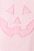 Pink Jack-O-Lantern  Applique Ruffle Shorts Set