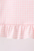 Pink Jack-O-Lantern  Applique Ruffle Shorts Set