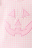 Pink Jack-O-Lantern  Applique Ruffle Bloomer Set