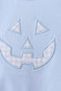Blue Jack-O-Lantern  Applique Romper
