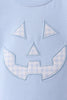 Blue Jack-O-Lantern  Applique Shorts Set