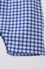 Navy Apple Embroidered Gingham Jon Jon