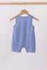 Navy Apple Embroidered Gingham Jon Jon