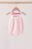 Pink Castle Embroidery Jacquard Bubble
