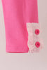 Pink Castle Embroidery Jacquard Pants Set