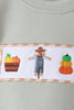 Green Scarecrow Embroidery Pants Set