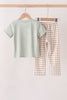 Green Scarecrow Embroidery Pants Set