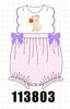 Pink Puppy Pumpkin Applique Bow Bubble