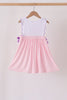 Pink Puppy Pumpkin Applique Dress