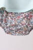 Blue Floral Bow Applique Bubble