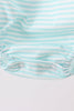 Blue Tool Smocked Stripe Bubble