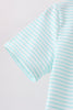 Blue Tool Embroidery Stripe Shirt