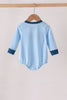 Blue character embroidery bubble