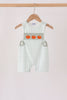 Sage pumpkin embroidery gingham jon jon