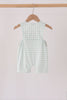 Sage pumpkin embroidery gingham jon jon