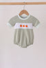 Sage pumpkin embroidery bubble