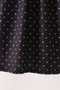 Black ghost spider embroidery ruffle dress