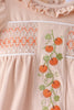 Khaki Pumpkin Smocked Ruffle Bubble
