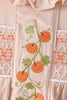 Khaki Pumpkin Smocked Bloomer Set