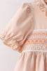 Khaki Pumpkin Smocked Bloomer Set