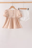 Khaki Pumpkin Smocked Bloomer Set
