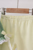 Sage collar smocked lace pants set