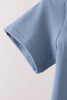 Blue Hallo Fall Y'ALL Pumpkin Shorts Set