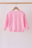 Pink bow pearl mom&me sweatshirt
