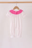 Pink bow pearl romper