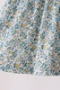 Sage Floral Smocked Ruffle Bloomer Set